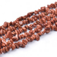 Chips stone beads ± 5x8mm Goldstone - Goldish brown